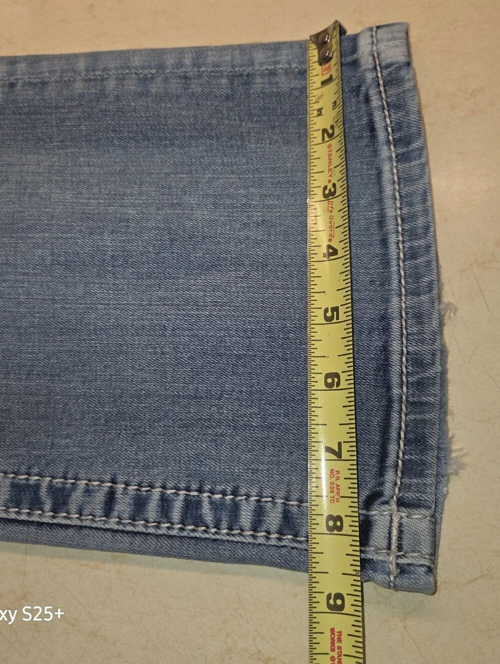 Miss Me Easy Boot Mid Rise Bootcut Jeans Light Wash Embellished Size 27 JE8700ES